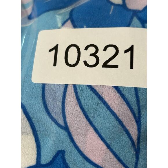 Emily Wonder One-shoulder Blue Maxi Dress Womens Medium Floral Long‎ Cottage - Picture 7 of 7